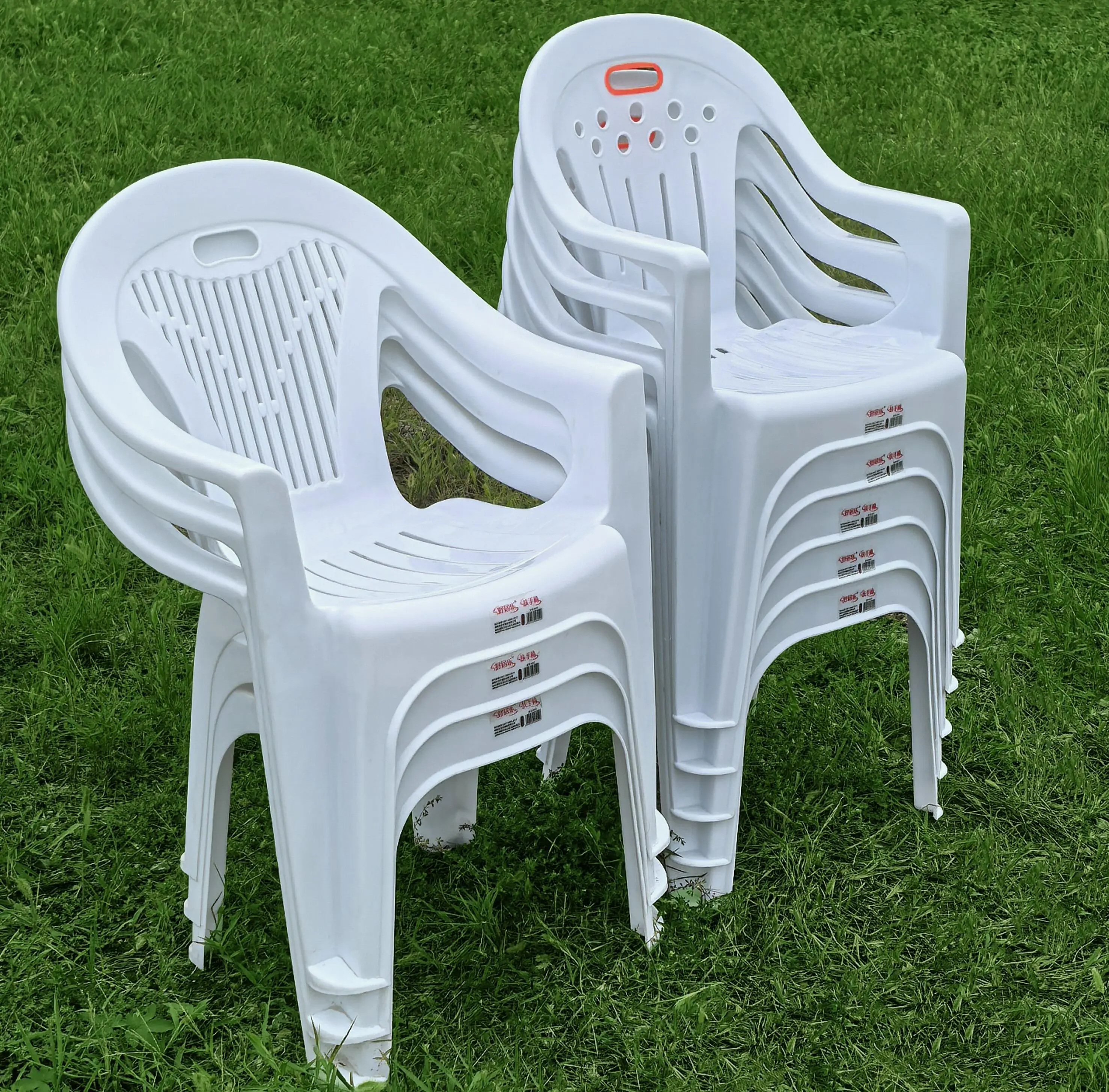 

Wholesale Armchair White Stackable Patio Garden Outdoor Plastic Chairs Plastic Beach Chair for Sale