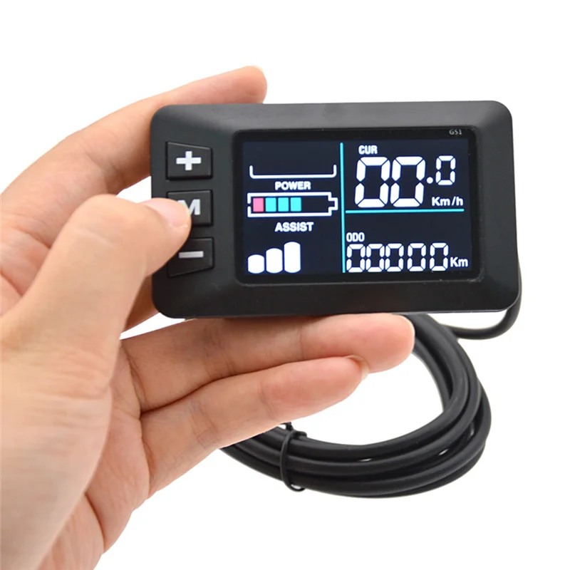 

Интеллектуальная ЖК-панель приборов CGDS с цветным экраном для электровелосипедов и скутеров, дисплей скорости, 6-жильная проводка, модификация