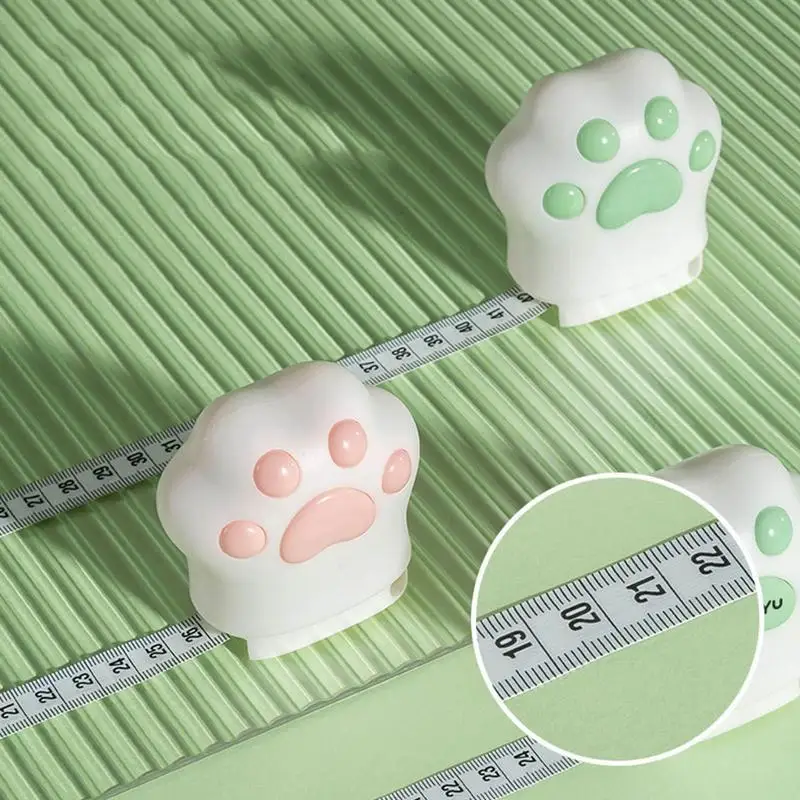 Sewing Tape Measure Scales Rulers For Body With Cat\'s Paw Pattern Design Wide Application For Sewing And Measuring Arm Bust Hip