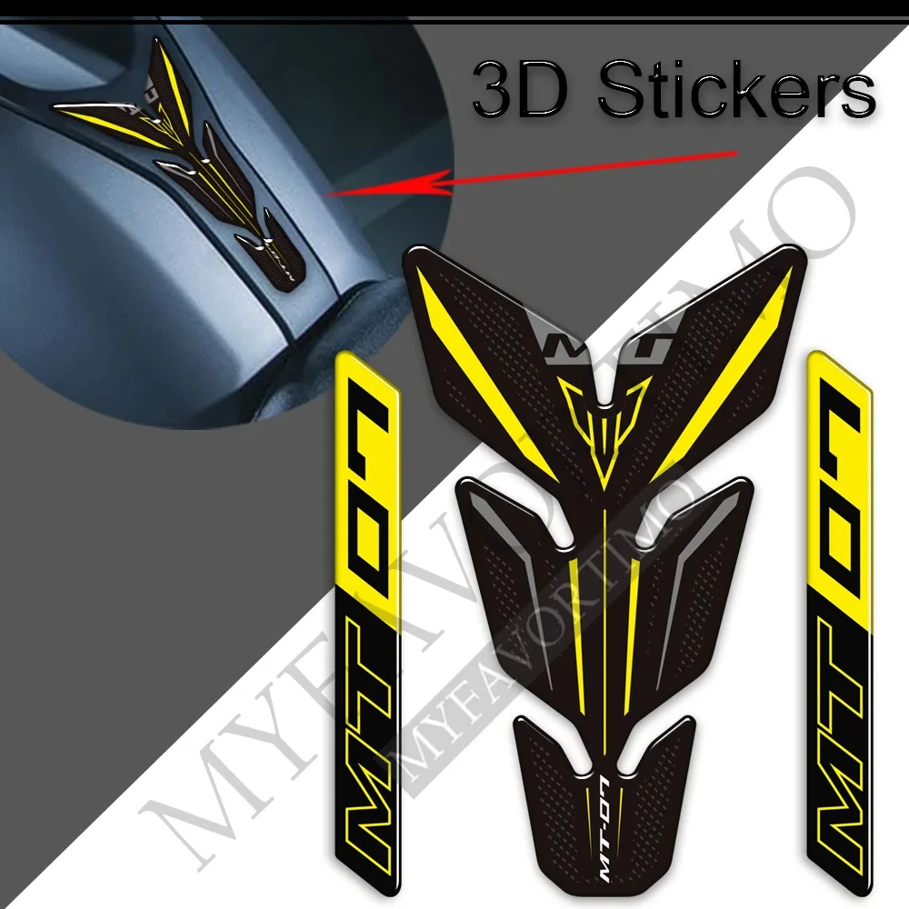 

MT-07 Motorcycle Tank Pad Kit Knee Stickers Decals Wind Deflector Windscreen Protector 2021-2022 For Yamaha MT07 MT 07 SP