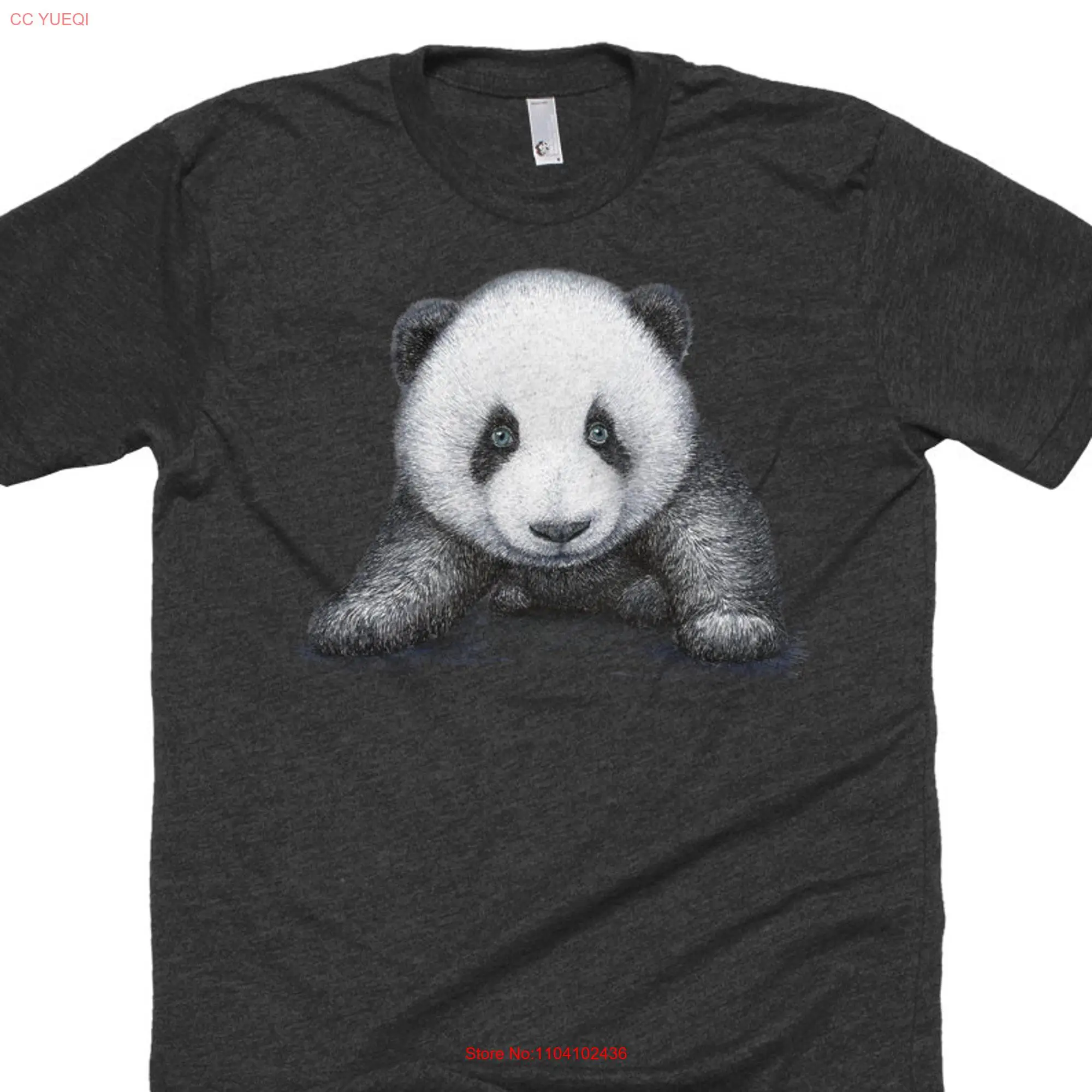 Panda Bear T Shirt Animal Sanctuary Bella Canvas Item 1055 long or short sleeves