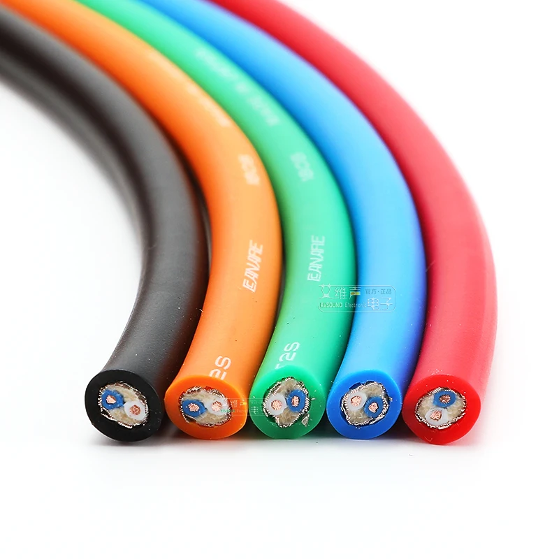 

1-30m Audio Cable L-2T2S Imported Two-Core Braided High Quality Microphone Connection Signal Wire