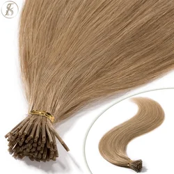 TESS 50g I Tips Hair Extensions Real Human Hair Easy to Style Stick I Tip Human Hair Pre Bonded Extensions Extensions for Women