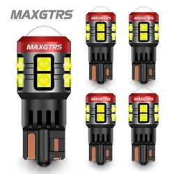 5x T10 LED W5W 5W Car Side Interior lights 12V Super Bright Bulb 3030 Chips 194 168 Auto White 6000K Parking Marker Dome Lamps