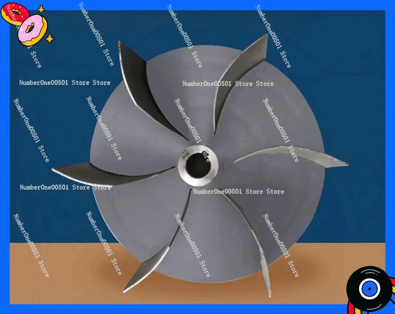 Woodworking Bag Filter Impeller Dynamic Balance Blower Fan Blade Industrial Dust Collector Fan Wheel Replacement Part