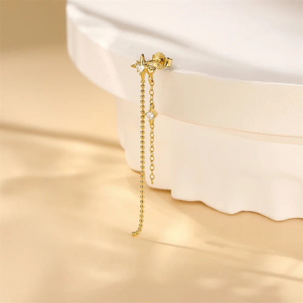 

Серьги-гвоздики из стерлингового серебра 925 пробы с подвесками в виде короны и сердца, инкрустированные фианитами, для женщин, романтический подарок на День святого Валентина