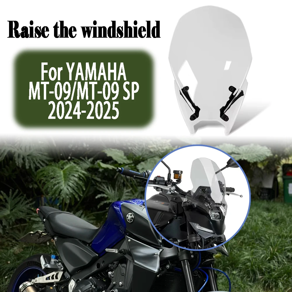 

For YAMAHA MT-09 MT09 SP mt09 sp 2024-2025 Raise the racing windshield, motorcycle protective cover, deflector, front fairing
