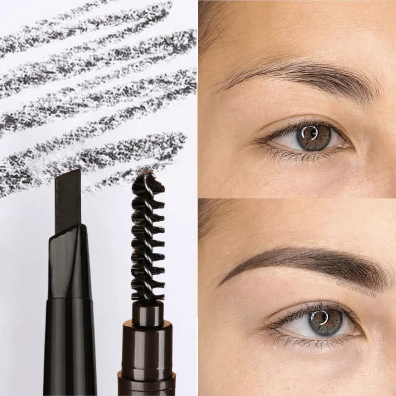 

Double-headed Smooth Eyebrow Pencil Permanent Makeup White Eyeliner Waterproof Natural Long-lasting for Makeup