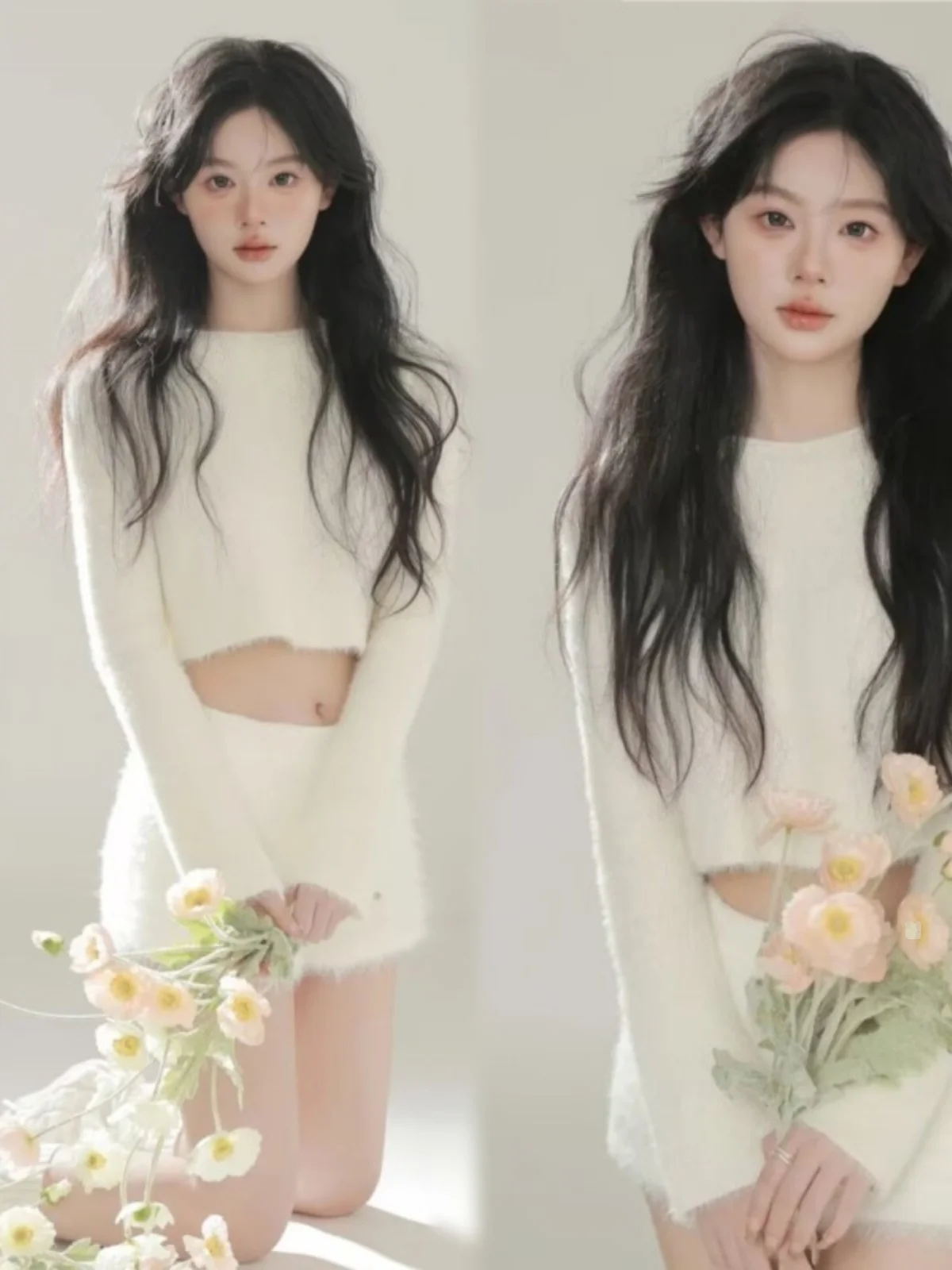 

Комплект свитеров в стиле Pure Desire для девочек: одежда для фотосессий в студии, портретная и художественная фотография, традиционный китайский костюм