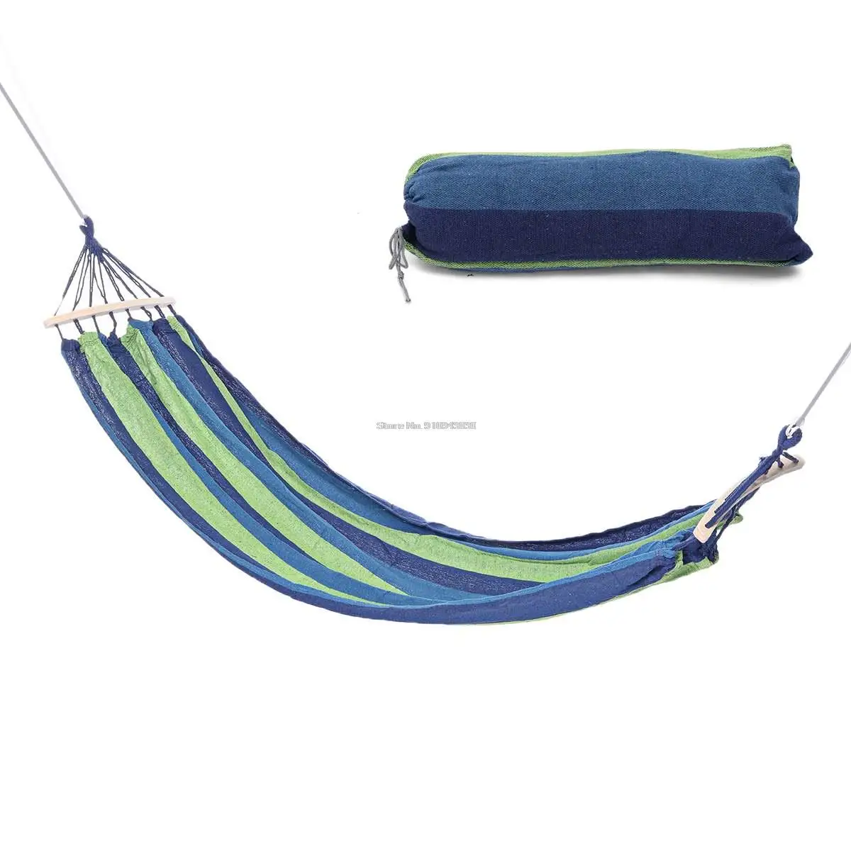 Draagbare Canvas Hangmat Reizen Outdoor Picknick Houten Schommel Stoel Camping Opknoping Bed Tuinmeubelen Met Rugzak