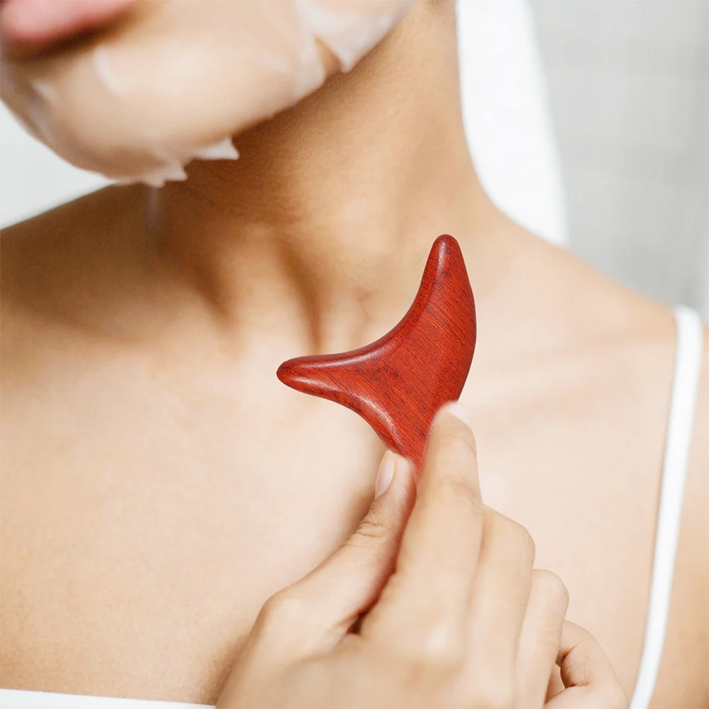 

Wooden Massager For Face Body Hand Foot Gua Sha Scraping Tool Thai Muscle Roller Natural Wood Manual Therapy Stick Back