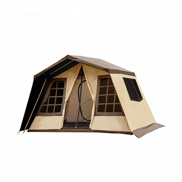 Exquisite Waterproof Emotional Glamping Cabin Tent Outdoor Canvas Tent For Adventure Camping