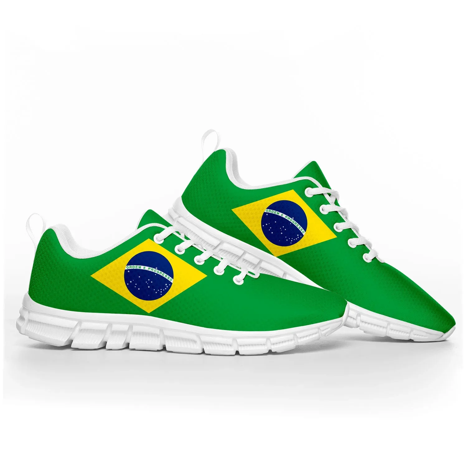 Brazilian Flag Sports Shoes Mens Womens Teenager Kids Children Sneakers Brazil Soccer Football Casual Custom Couple Shoes