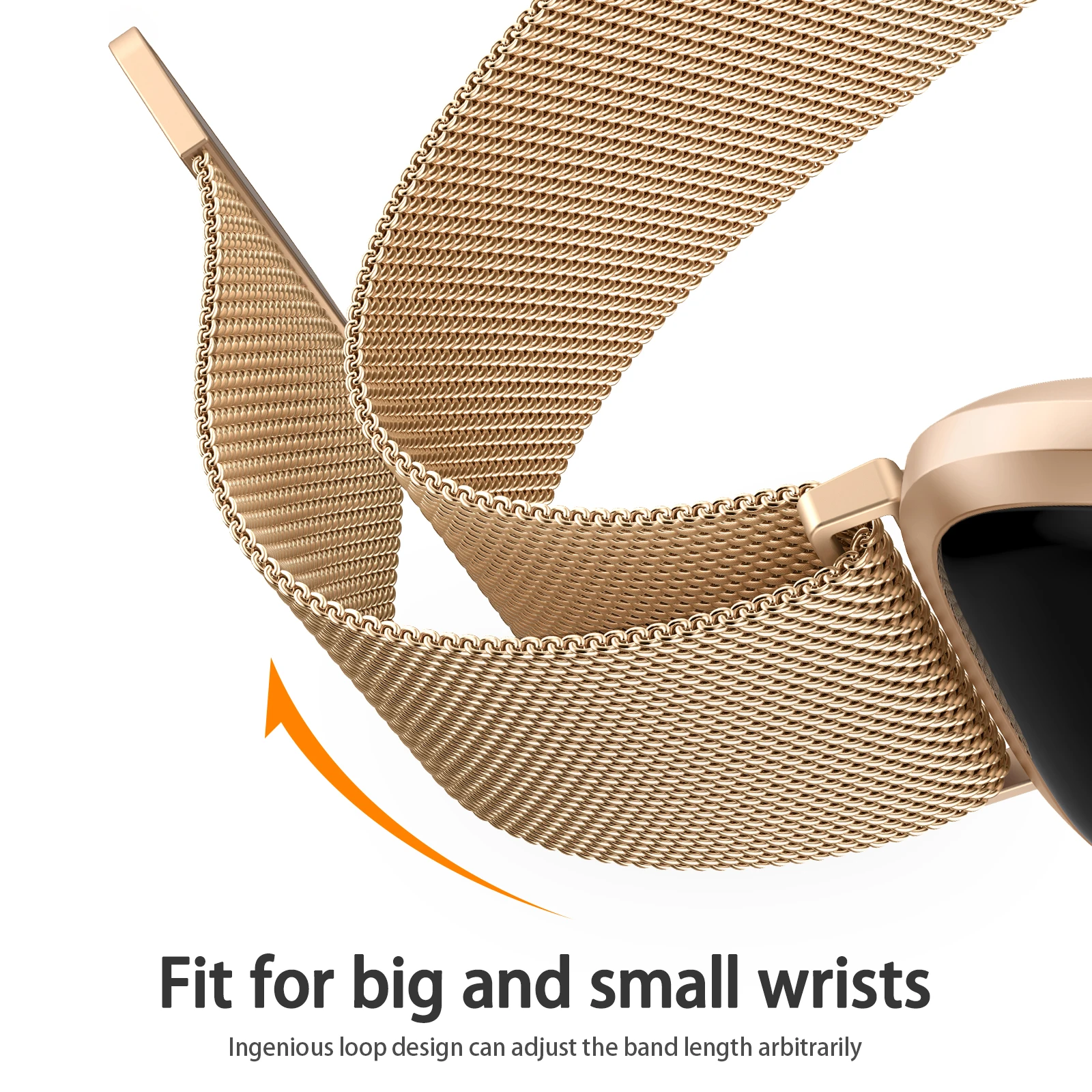 Metalowy pasek magnetyczny do Fitbit Versa 1/Versa 2/versa 3/Versa 4 opaska na nadgarstek do paska Fitbit Versa Lite/Sense 2