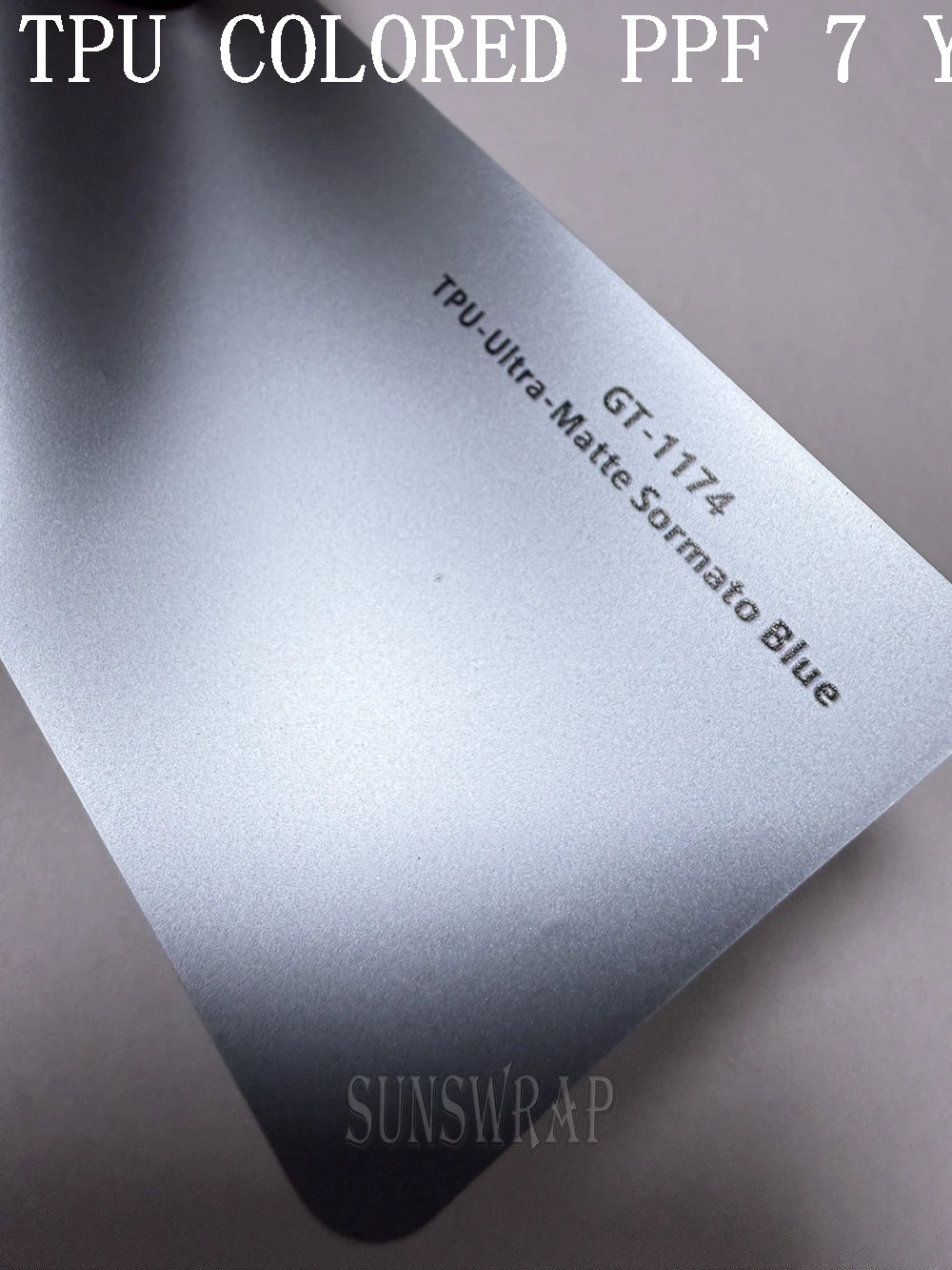 Professional Matte Blue TPU Color PPF Wrap Film for Car, Boat, Yacht, Plane - Wet Application, Paint Protection Vinyl  5x52ft