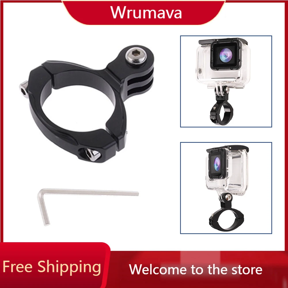 Supporto per Clip per manubrio per moto morsetto per reggisella per bici da bicicletta supporto in alluminio per Gopro Hero 10 9 8 7 6 5 H9 Action Camera