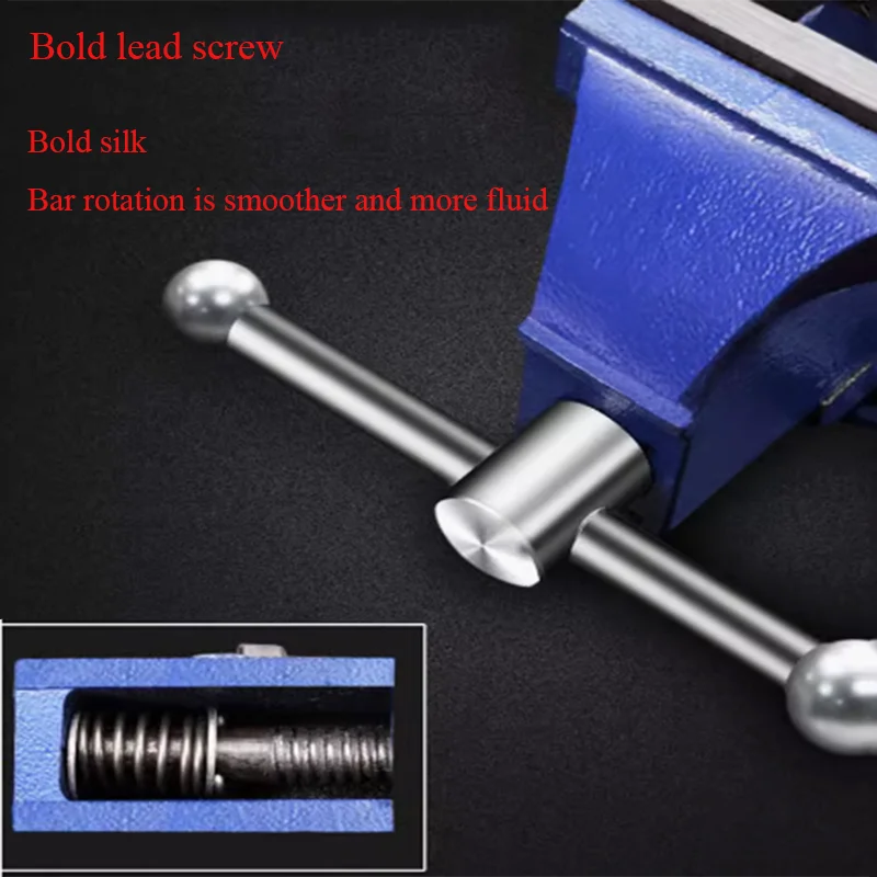 1PC Heavy Duty Bench Vise Household Multifunction Vise Bench High Quality 3 Inch Small Bench Vice Clamp 360 Degree Rotation