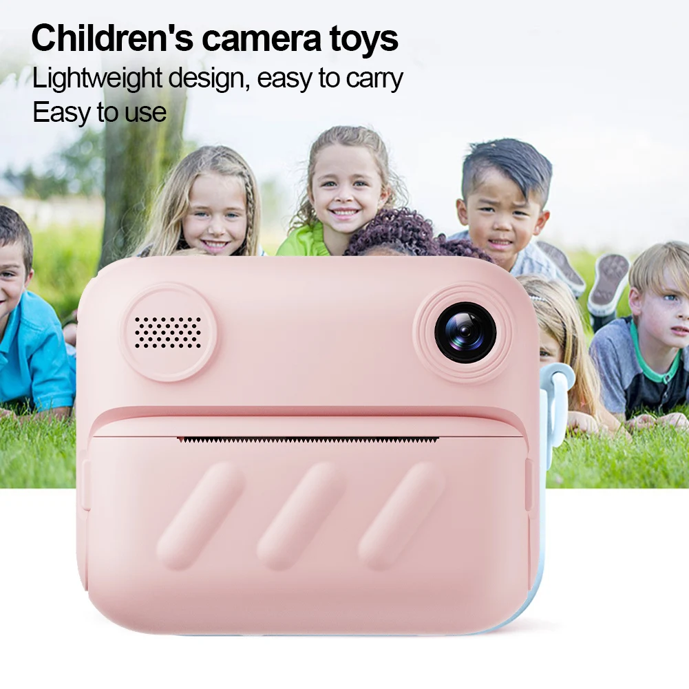1080P камера с мгновенной печатью, 1300 мАч, цифровая видеокамера с зарядкой типа C, портативная цифровая камера для девочек и мальчиков, подарки на день рождения