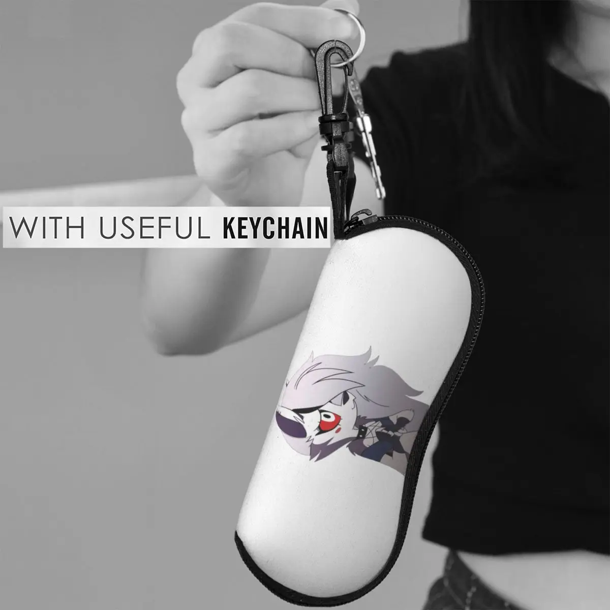 Helluva Boss Loona Shell نظارات حافظة نظارات شمسية واقية للنساء والرجال حقيبة نظارات ناعمة #3