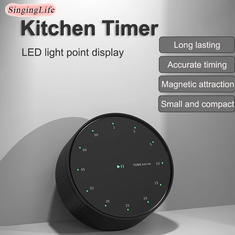 Timer For Kitchen Multifunctional Countdown Clock with Magnets Attached Countdown Reminder Study Time Management Alarm Clock