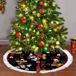 Mickey Mouse Christmas Tree Apron Disney Anime Skirt Mat Living Room Circular Xmas Carpet Fashion Home Decorative Gift Hot Sales