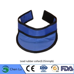 Collar de protección radiológica para adultos, máquina de rayos X, protección contra radiación nuclear, collar de goma de plomo de 0,35mmpb