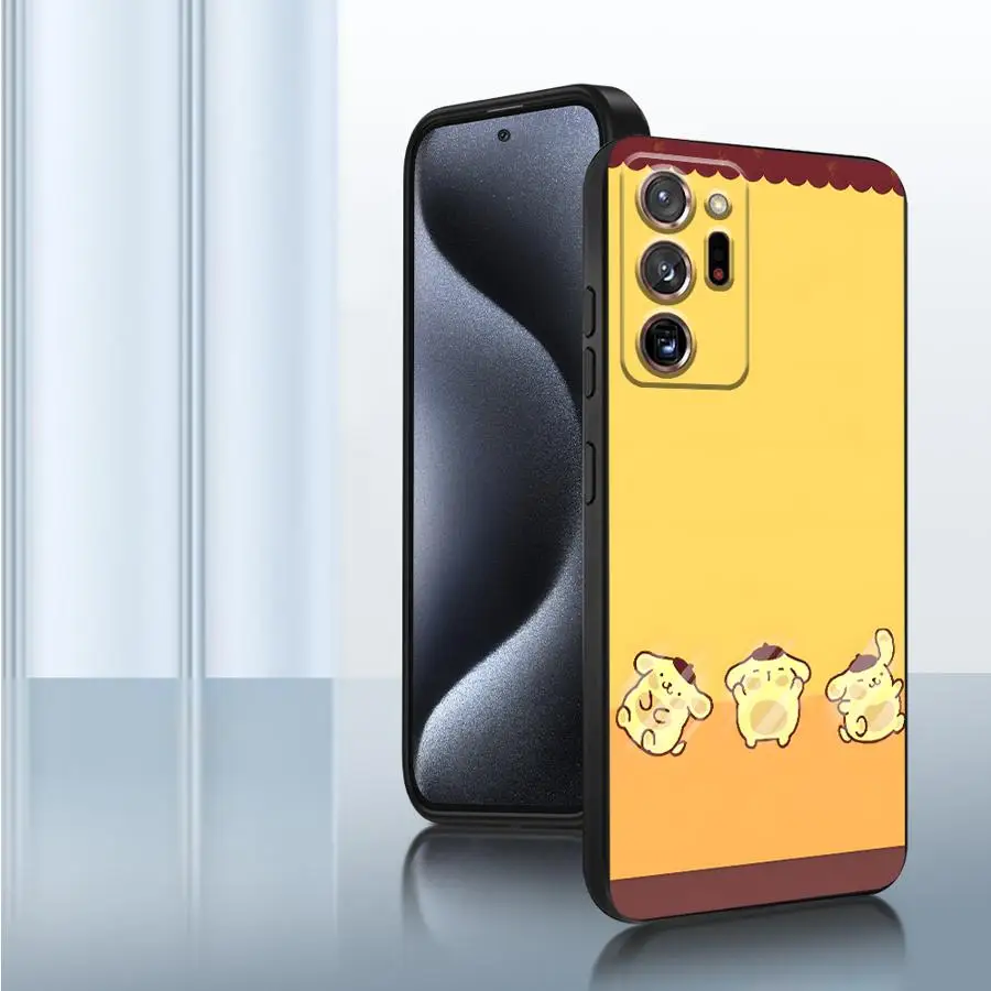 サンリオ キュート クロミ アート ブラック ソフトフォンカバーケース サムスン ギャラクシー ノート S10 10 Plus S9 8 20 Ultra 9 S8用