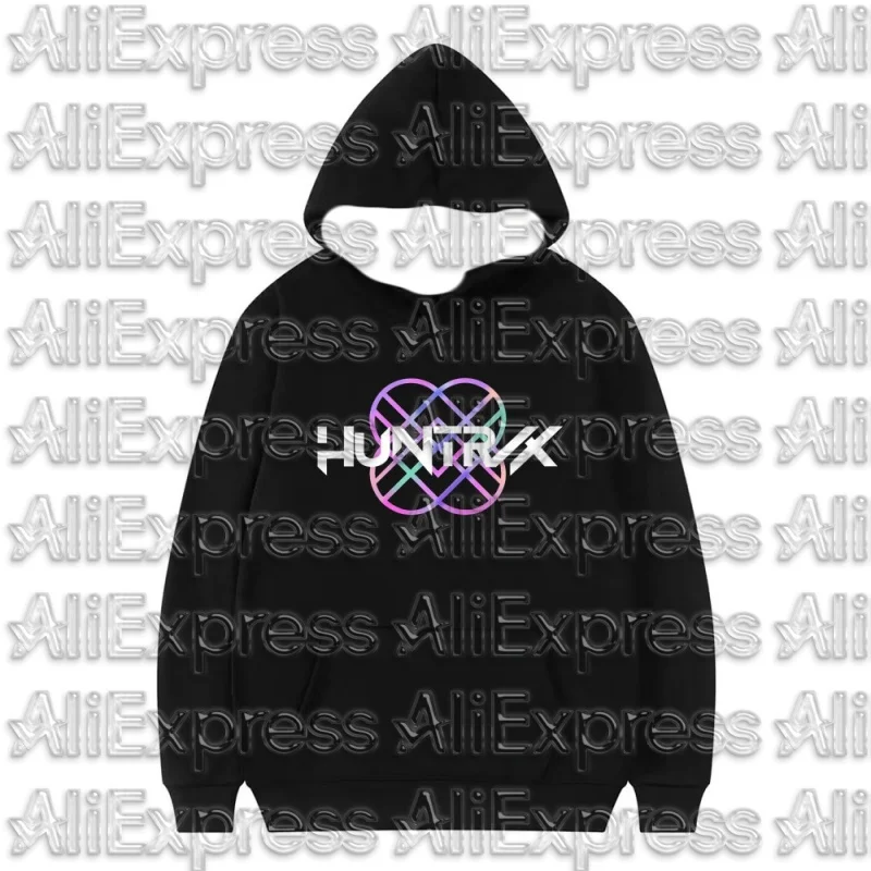 KPop الشيطان هنتر هنتر هانتريكس قصيرة هوديي الأطفال ملابس عصرية غير رسمية الرجال الطفل سترة الفتيات هوديي ملابس رياضية للأطفال #2