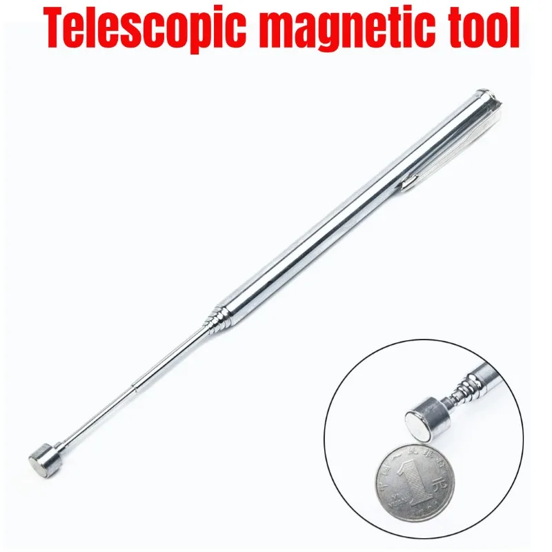 Telescopic Magnetic Pen Metalworking Handy Tool For Car Repairing Picking Up Nut Bolt Adjustable Pickup Rod Stick Mini Pen