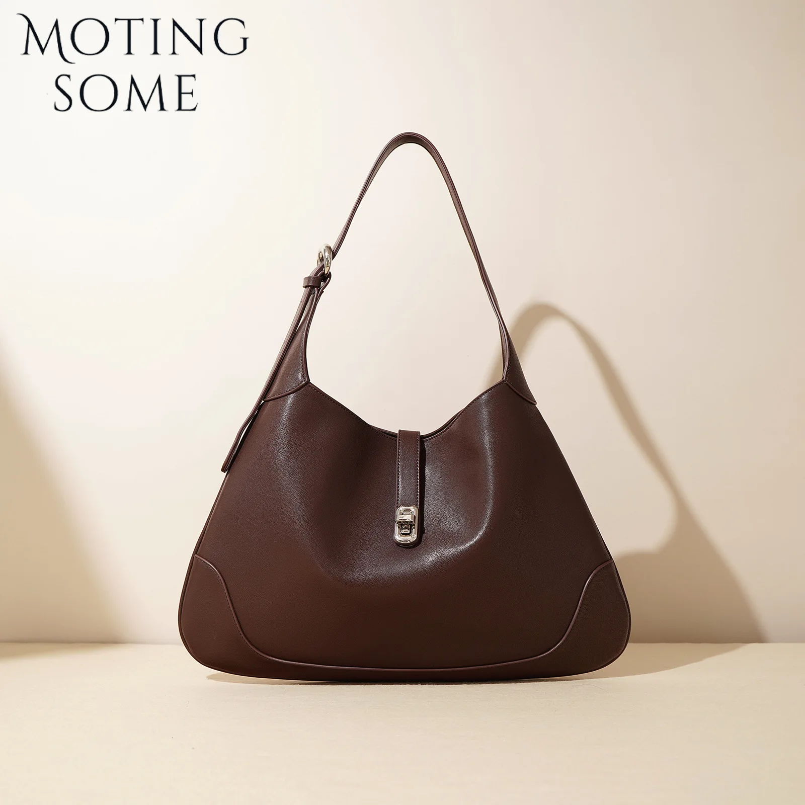 Motingsome borse donna Oversize borse a tracolla grandi Vintage Hobos Tote causale borsa ascellare per pendolari in vera pelle bovina di lusso 2024