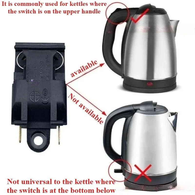 16A Steam Switch Thermostat for Electric Kettle - Replacement Control Switch 3pcs Set