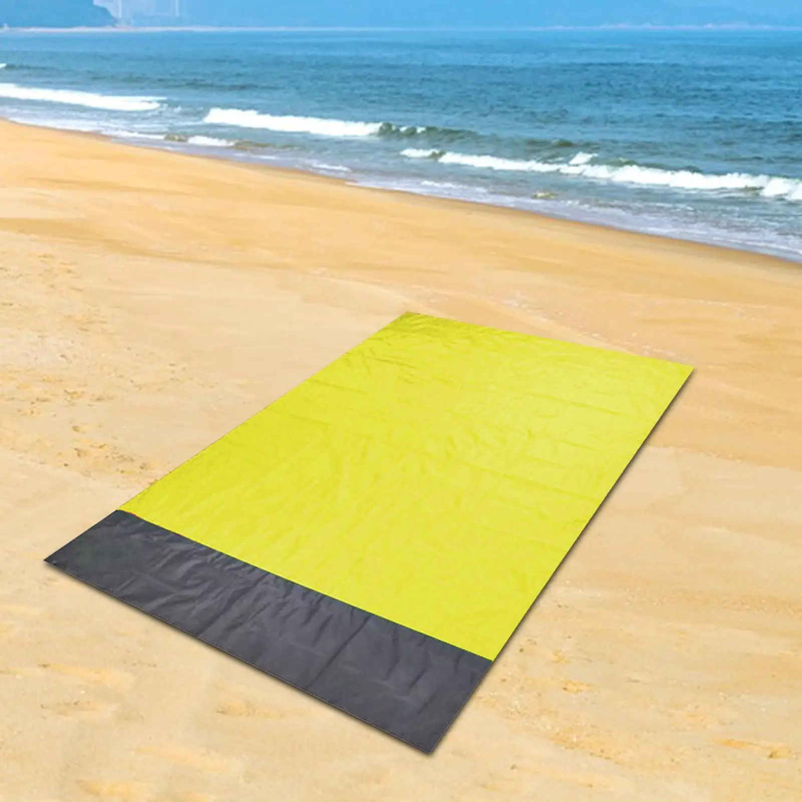 Pocket Picnic Blanket Large Picnic Mat Foldable Compact Portable Durable Rug 210x200cm Beach Mat for Activities Grass