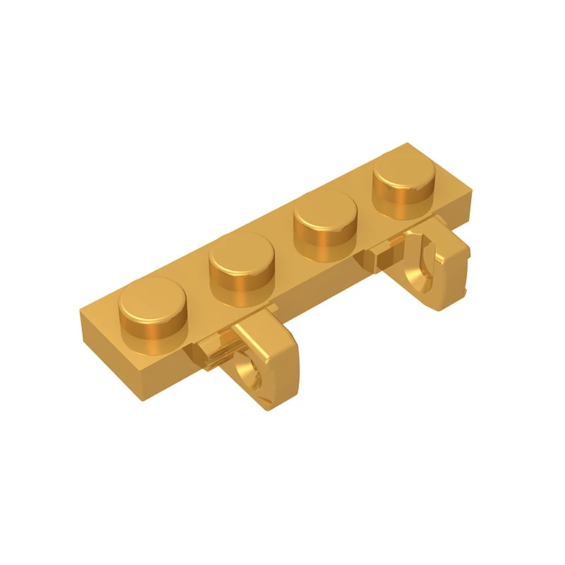 Gobricks GDS-894 Hinge Plate 1 x 4 Locking Dual 1 Fingers on Side compatible with lego 44568  DIY Building Blocks