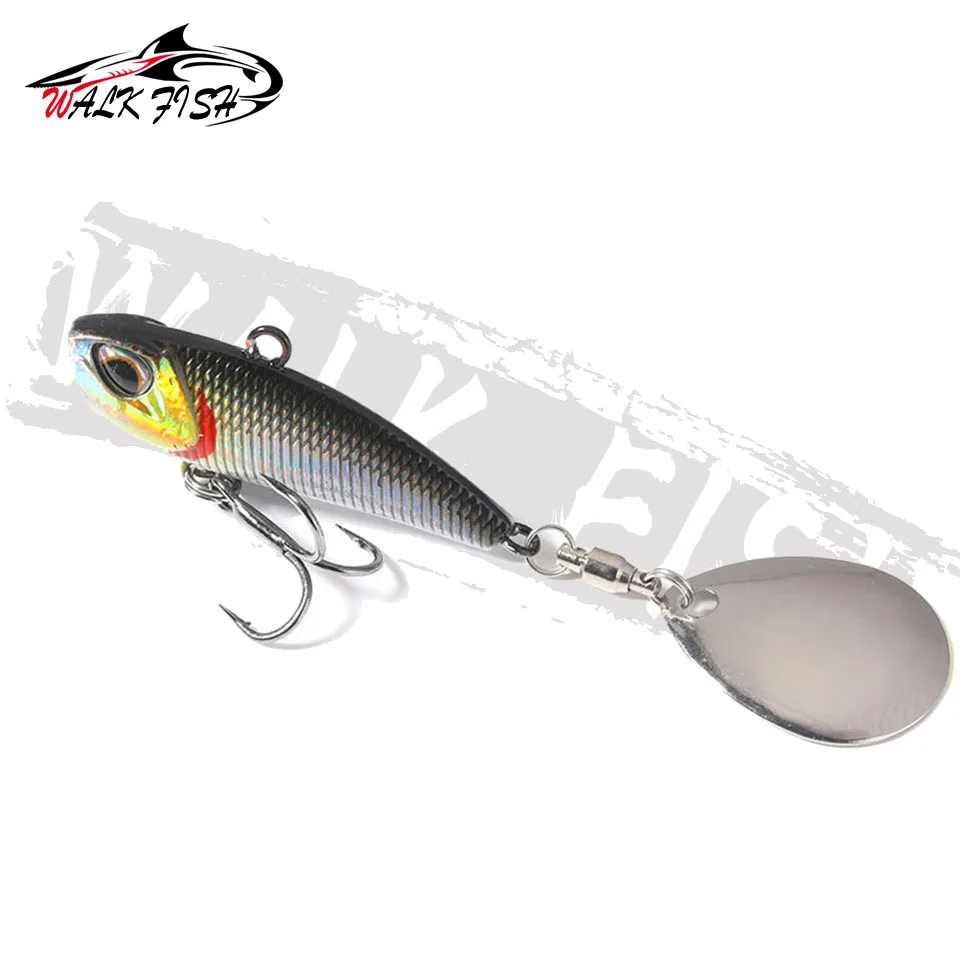WALK FISH 7g 11g 15g 21g Spinner Köder Metall VIB Angeln Köder Rotierenden Schwanz Vibration pailletten Japan Wobbler Trolling Köder Pesca