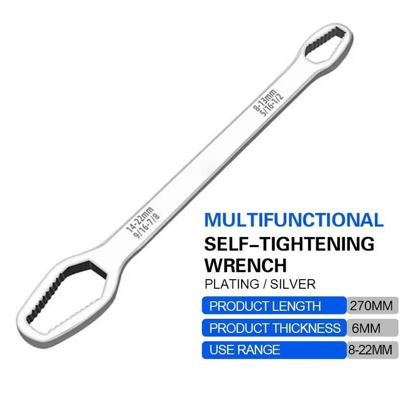 Auto Universal Torx Schlüssel 8-22mm Einstellbare Selbstspannende Schlüssel Bord Doppel-kopf Torx Spanner Torx Spanner hand Werkzeuge Neue – Detail 14