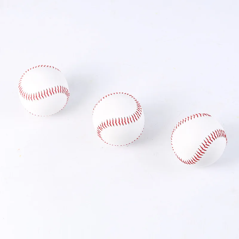 1/3pcs Handmade Baseball Nine Inch Game Training PVC Baseball Rubber Inner Soft Baseball Solid Foam Bouncy Ball Group Athletics