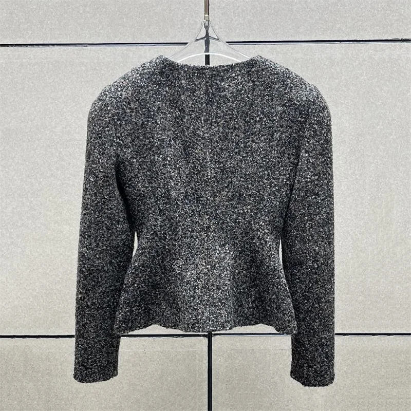 women's jacket 2026 winter new single breasted slim fit women's coat Wool blend short jacket casual women's outerwear