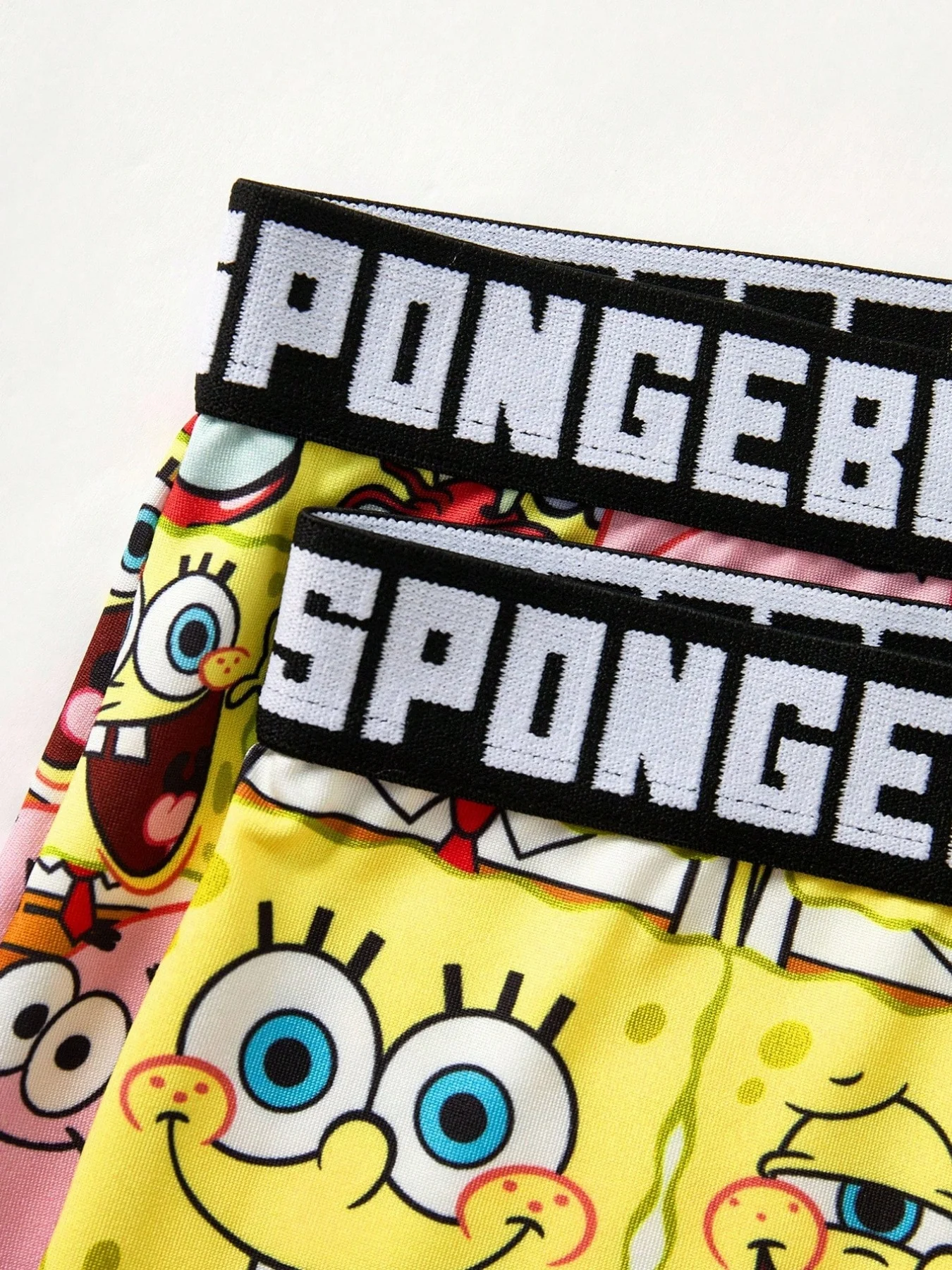 New SpongeBob SquarePants Pattern Cartoon Boxer Shorts Panties Printed Underwear Quilt Underpants Men Comfortable Boxers Briefs