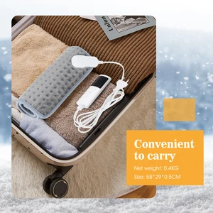 Electric heating pillow for bed blankets, hot hand heater, washable, office, house, 110v, 220v, 60x30cm, winter 6 Main Sales Electric Heater Portatil - №5