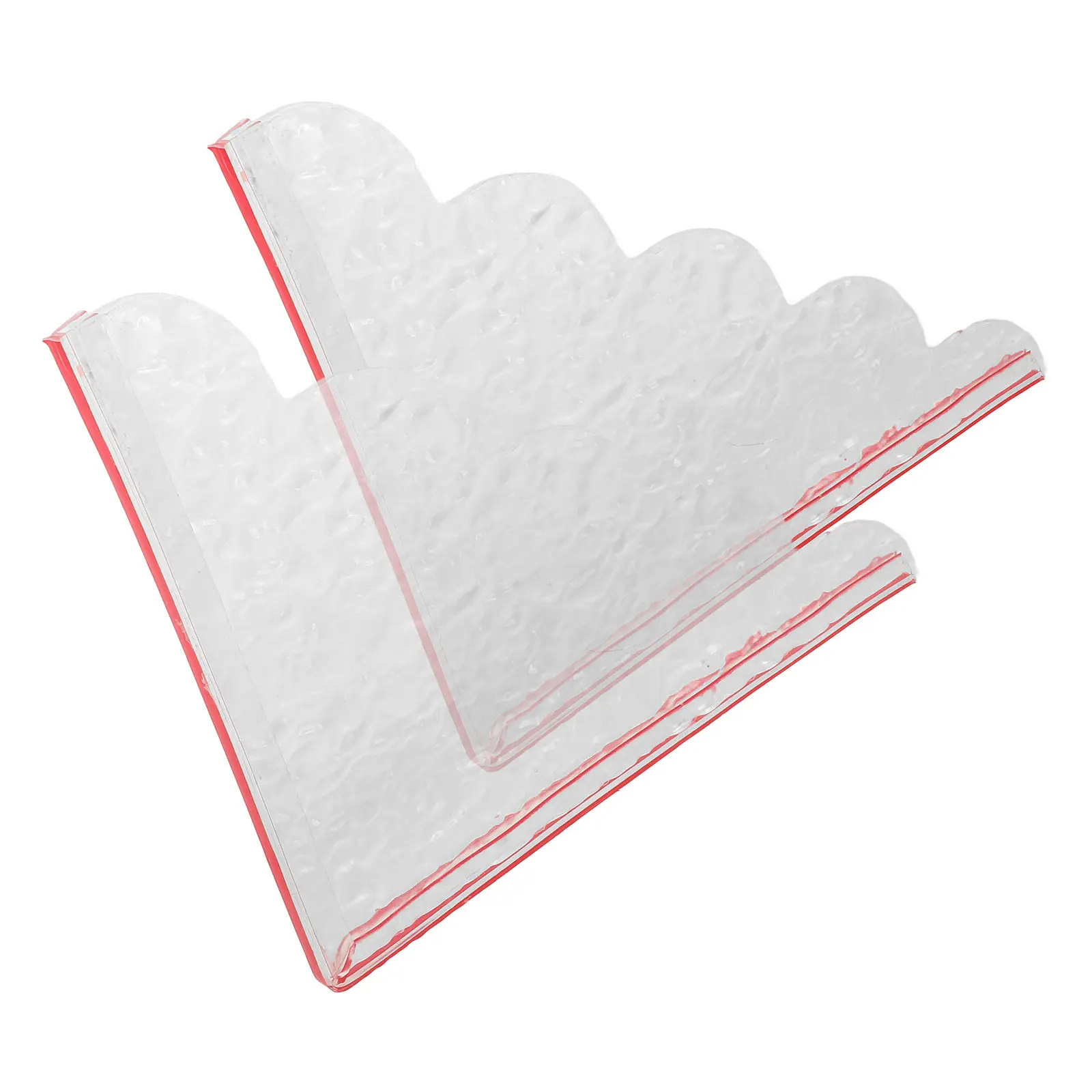 

1 Pair Acrylic Splash Guard Transparent Water Ripple Design For Bathtub Sink Waterproof Protection Bathroom Shower Shield Tub