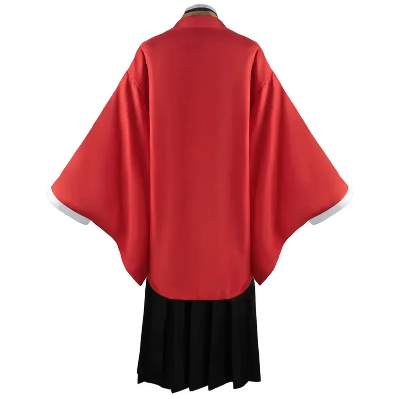 Anime Tsugikuni Yoriichi Cosplay Costume Adult Men Red Kimono Set Halloween Carnival Cosplay Costume Cosplay