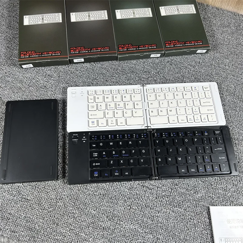 طوي سماعة لاسلكية تعمل بالبلوتوث ثنائي الوضع لوحة المفاتيح مقص القدم تصميم الأعمال المنزل استخدام مكتب الهواتف المحمولة لوحة المفاتيح العالمية #1