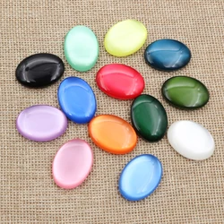 New Fashion 10pcs 18x25mm Mix Color Flat Back Resin Cabochons Cameo