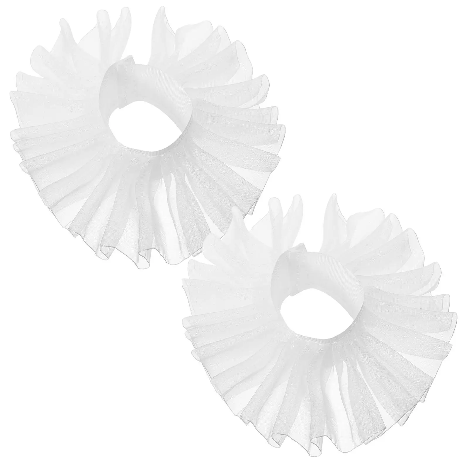 

Ruffled Sleeves Cuffs White Cuffs For Women Wrist Frilly Accessories for Women Girls Dress Costume Lolita Fingerless Gloves