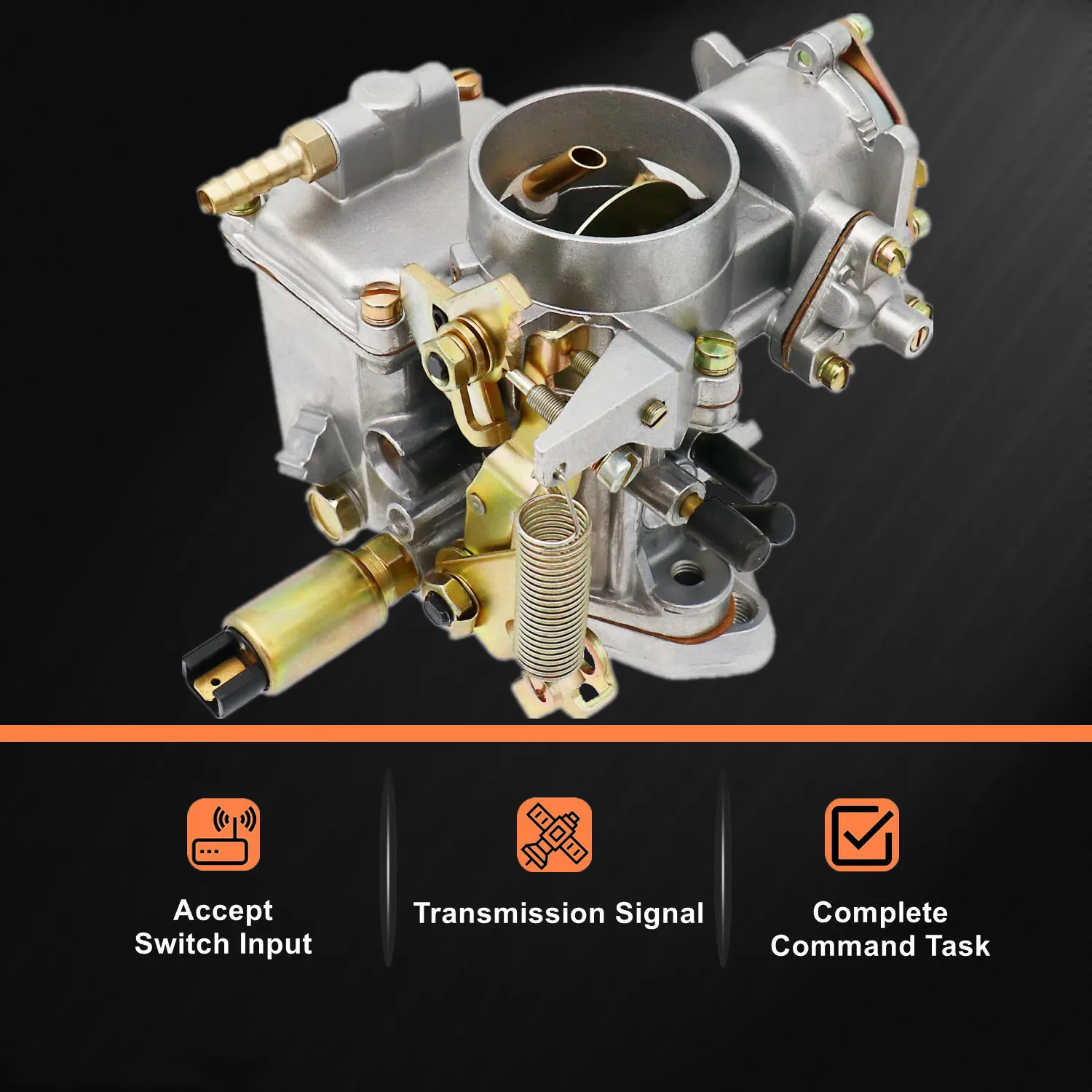 المكربن 30/31 Pict-3 المكربن مع موزع منفذ واحد متوافق مع VW Beetle Ghia 113129029A 027H117510E