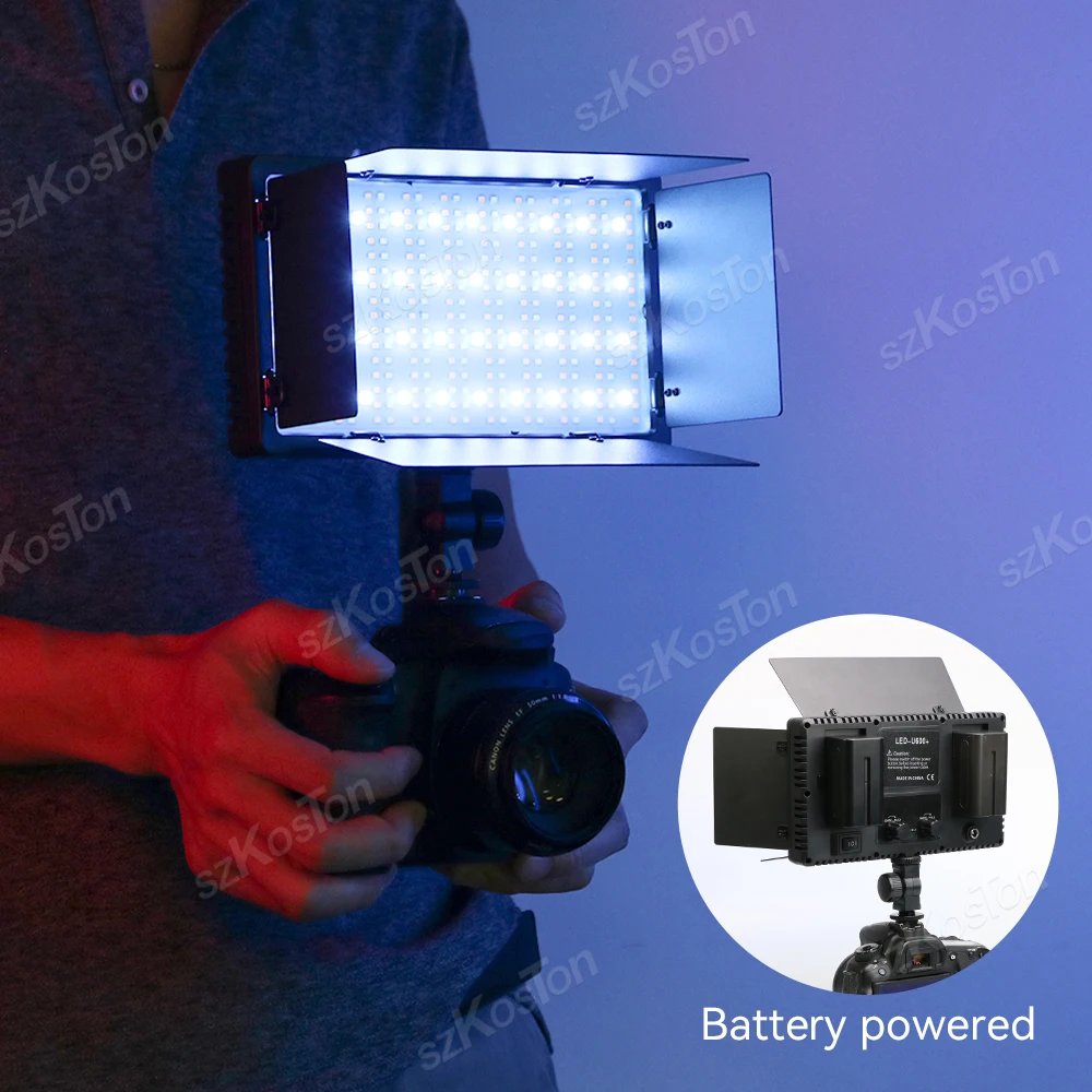 U800 RGB Photo Light LED Photo Studio Light Camera Phone Video Recroding RGB Panel Lamp LED Vdieo Light for YouTube Tiktok LIVE