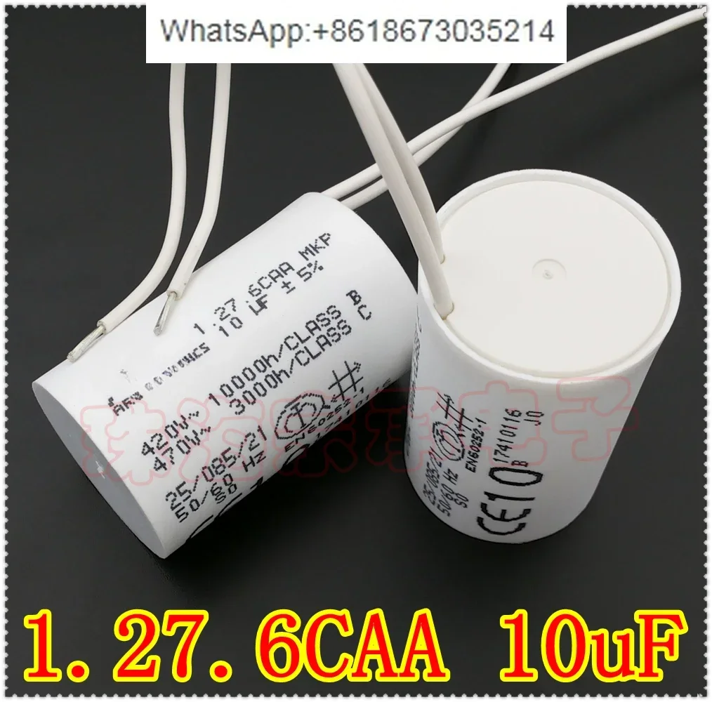 

1.27.6 CAA MKP 10uF start capacitor