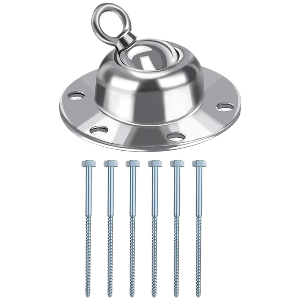 

360 Degree Rotating Heavy Duty Stake Set 1 Dog Stake 6 Long Nails for Cats Dogs Outdoor Camping Hiking Training Yard Use Rust