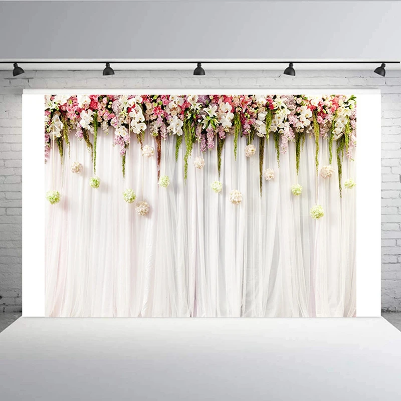 Pared de flores multifuncional, decoración de fiesta de boda, Fondo de fotografía 3D, 210x150cm, H3