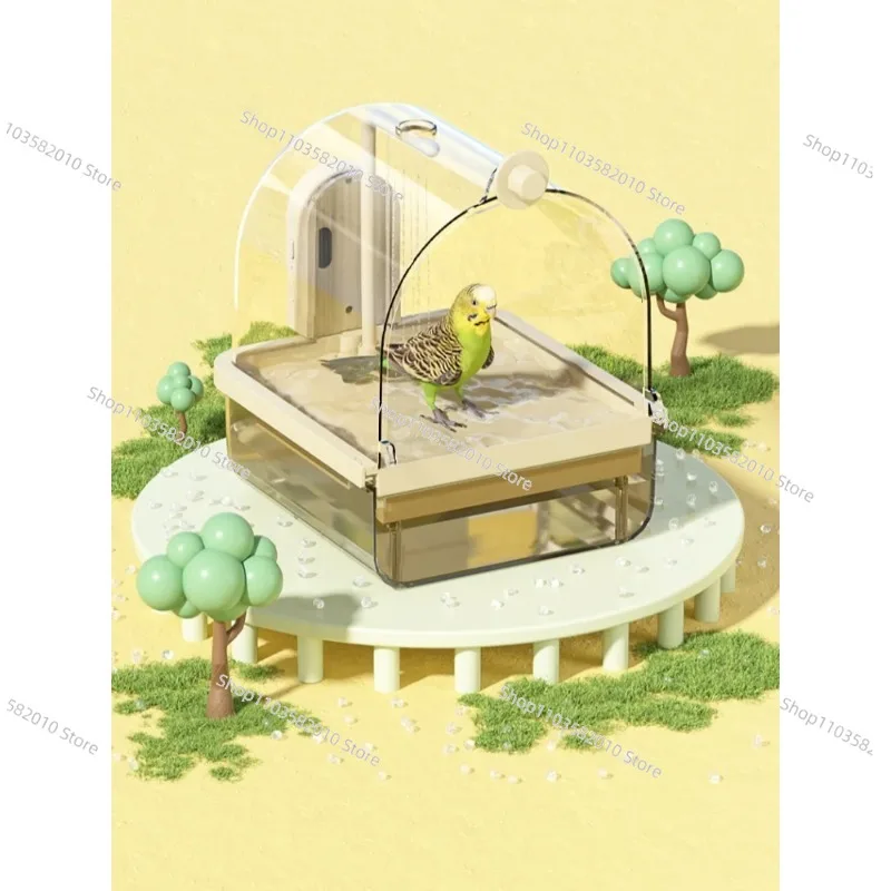 bain-d'oiseaux-suspendu-transparent-a-circulation-d'eau-automatique-douche-a-circulation-d'eau-avec-design-facile-a-nettoyer-et-peu-encombrant-pour-cage-a-oiseaux